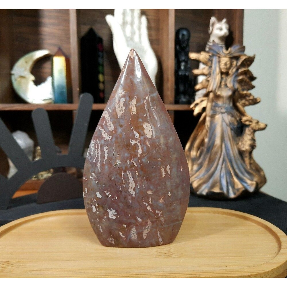 Ocean Stone Jasper Crystal Flame Freeform